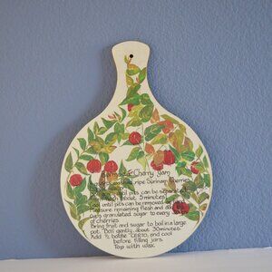 Bermuda Cherry Jam Recipe Wall Plaque